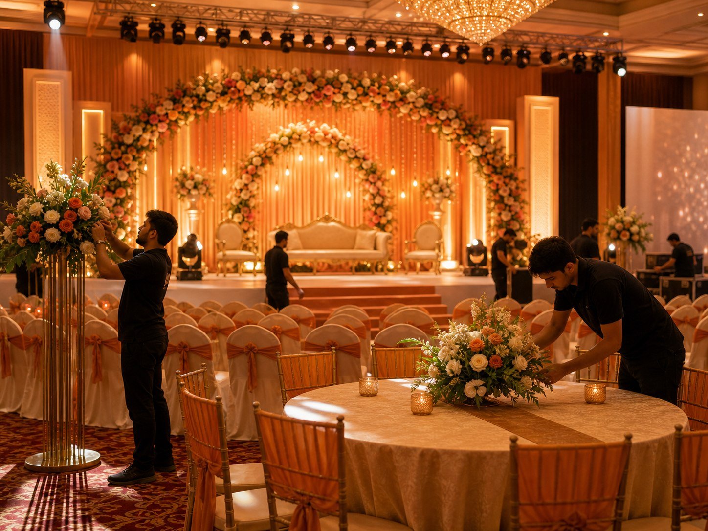 Event management venue setup by OM Shreeja Digital