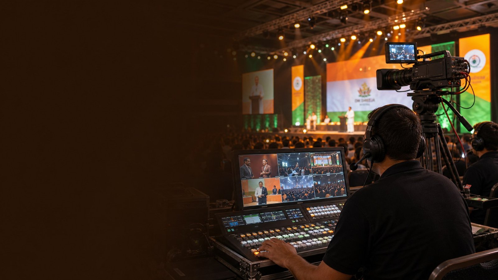 Live streaming in Bihar banner by OM Shreeja Digital