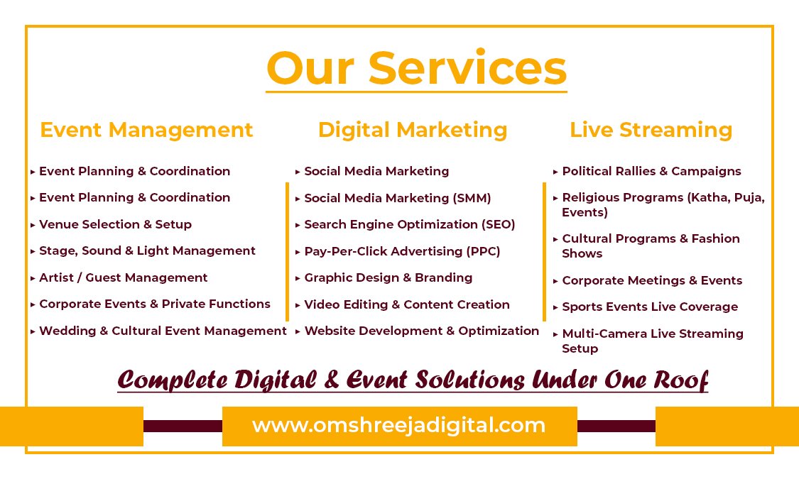 OM Shreeja Digital business card back